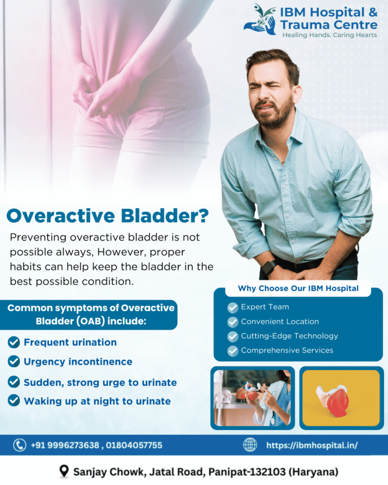 best hospital in Panipat Overactive bladder treatment in Panipat